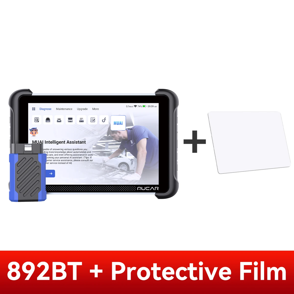 Automotive Diagnostic Tool with Protective Screen Film