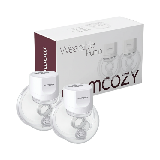 White Dual Wearable Breast Pumps Rechargeable Set