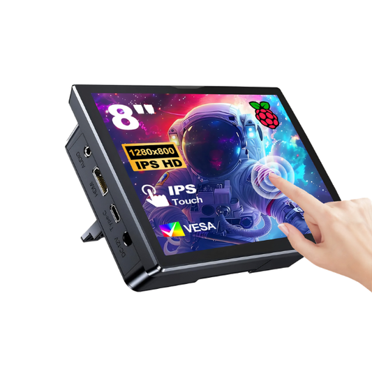 8 Inch HDMI Touchscreen Display with Built-In Speakers