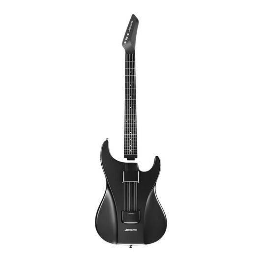 Compact Black Electric Guitar 9 Sound Styles for Practice & Play