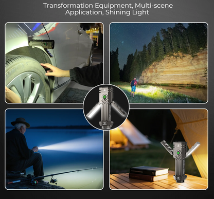 Portable RGB Flashlight 6500K Magnetic Hunting Light