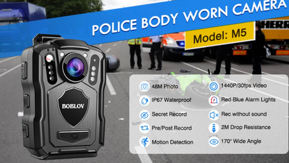Body Camera with IR Night Vision Video Recording
