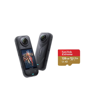 128GB X5 Bundle 72MP 360° Waterproof Camera