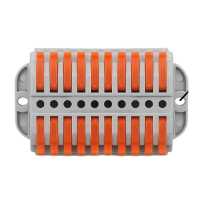 10 Port Push In Wire Connectors 50 Pack