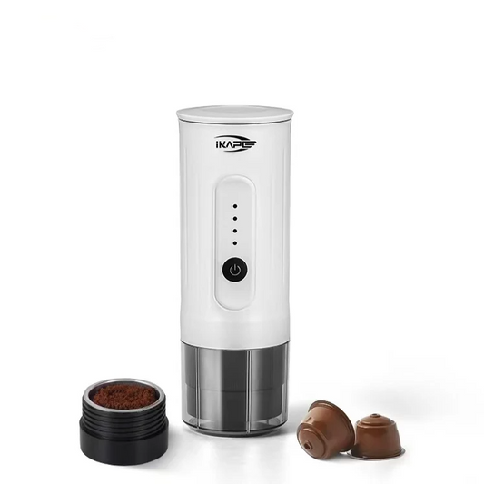 Travel Friendly 2-in-1 Espresso Coffee Maker White