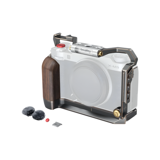 Retro Camera Cage for FUJIFILM X-M5 with Handgrip