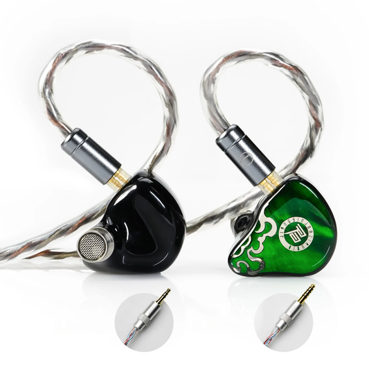 HiFi Green-Bronze Earphones with 3.5/4.4mm Connector