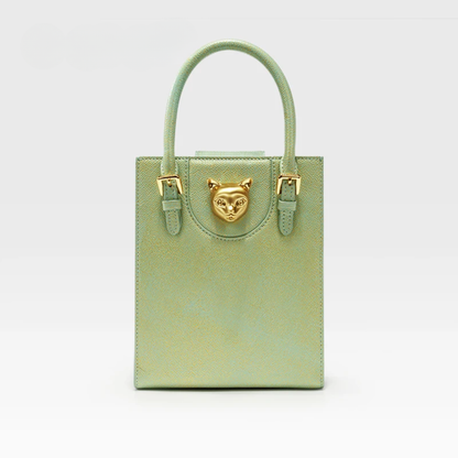 Women Green Leather Casual Shoulder Bag