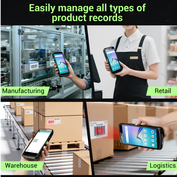 6 Inch Android 15 PDA Barcode Scanner NFC Data Terminal