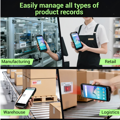 Portable Android 15 Barcode Data Terminal Zebra Cradle 6 Inch