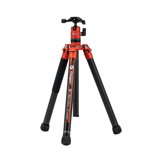 Portable Carbon Fiber Tripod for DSLR and Mirrorless Cameras Orange