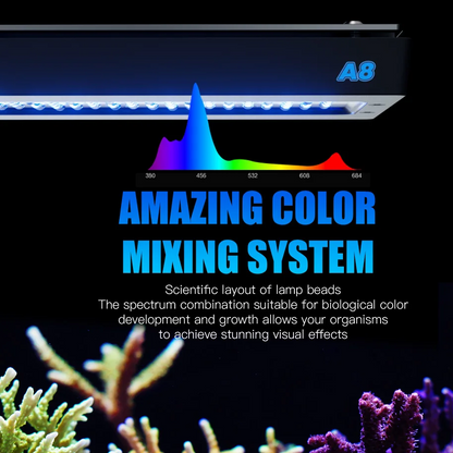 A8se II Max LED Reef Light Aquarium with Bracket