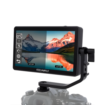 Portable 6 Inch DSLR Field Monitor 4K HDMI Touchscreen 3D