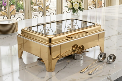 9L Flip Top Food Warmer Buffet Server Stainless Steel