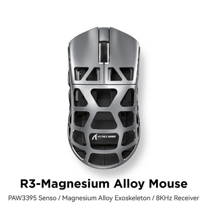 Ultra-Light Magnesium Alloy Gaming Mouse Grey