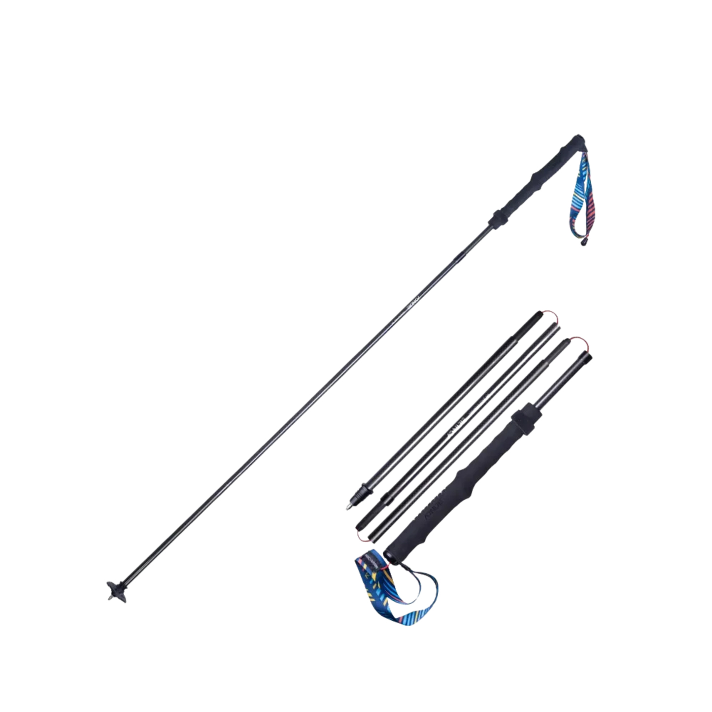 2 Pack Lightweight Trekking Poles for Hiking Camping Walking