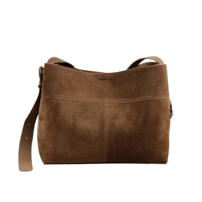 Retro Caramel Suede Women’s Commuter Bag