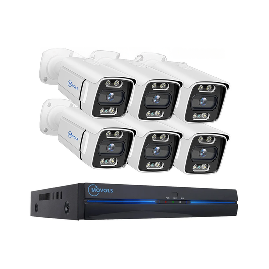 6 Camera 8MP PoE Security System 1TB NVR Kit