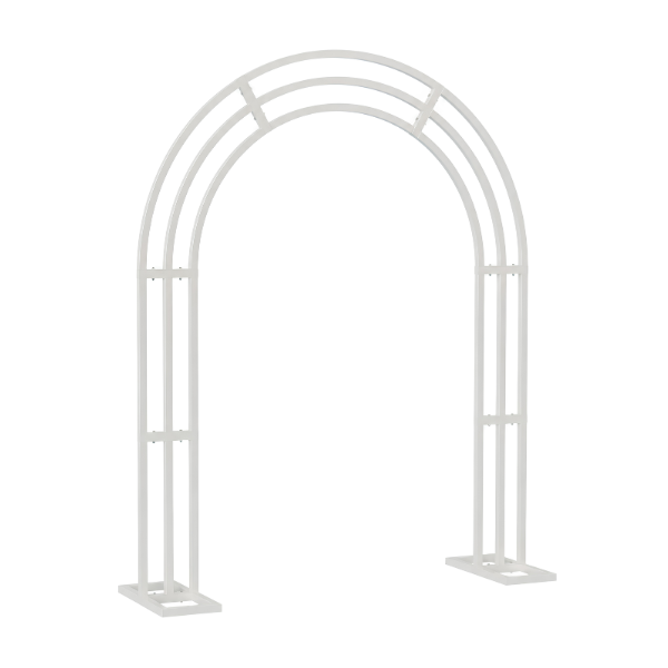 Heavy Duty White Metal Garden Arbor Wedding Arch XXL