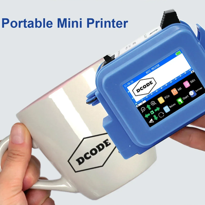 Compact Handheld Printer for Labels Barcodes and Logos