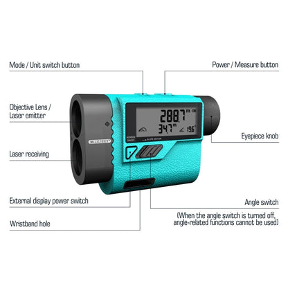 Compact 1200M Laser Distance Meter for Golf and Outdoor