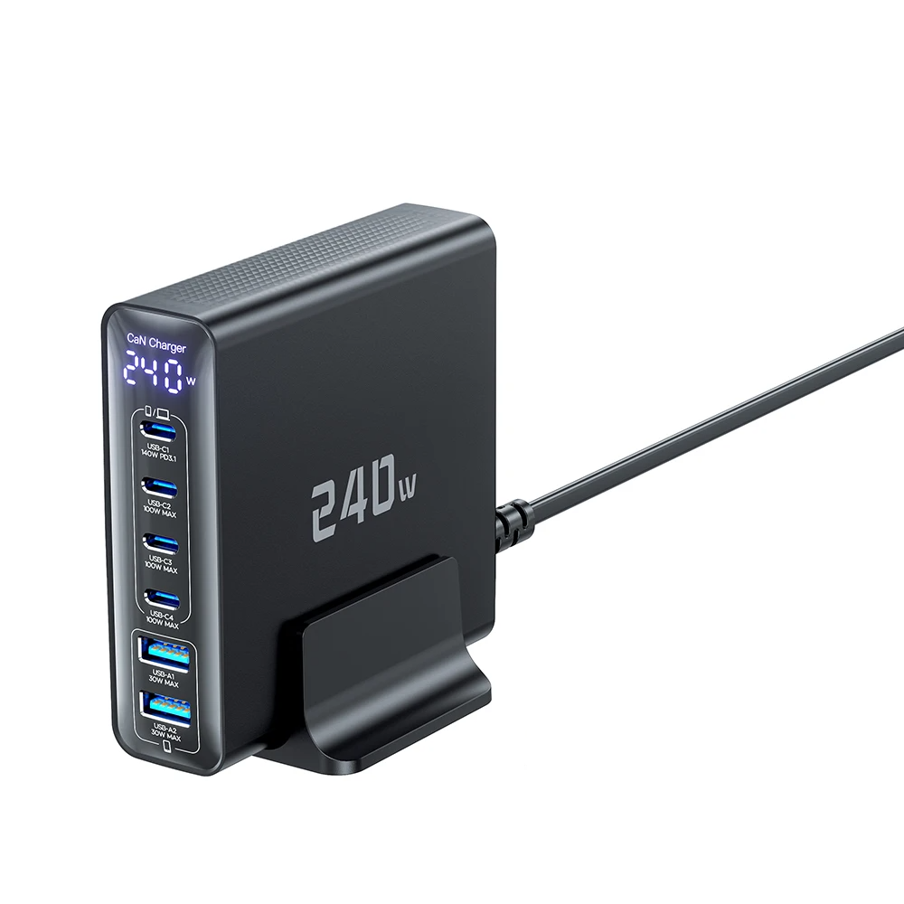240W USB-C GaN Charger PD3.1 PPS Fast Charge