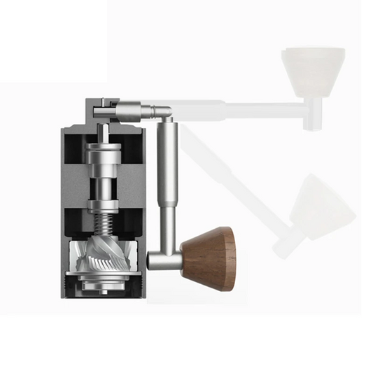 Mini Hand Coffee Grinder CNC Burr Stainless Portable White