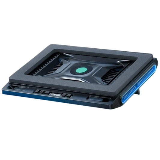 Black Turbo Fan 2A1C USB Hub RGB Laptop Cooler Stand
