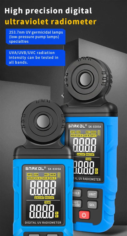 Pocket Illuminance Meter with LCD Display for Plants SK-8305A