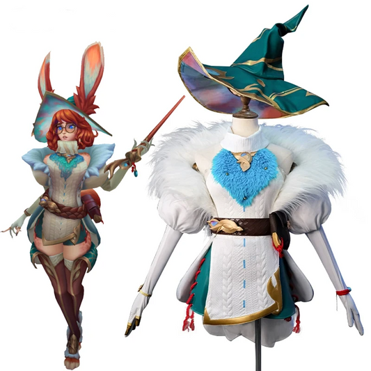 Aurora Cosplay Costume Full Set with Hat and Accessories