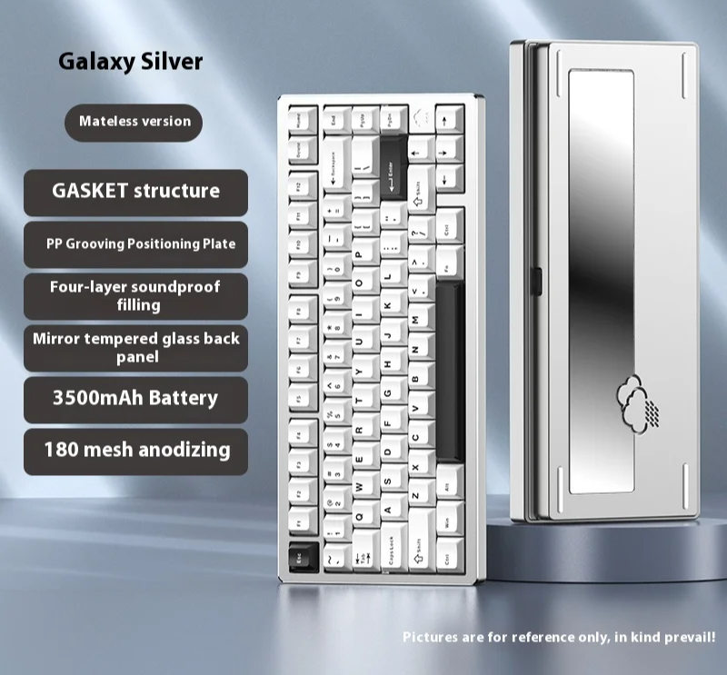 Wireless Mechanical Keyboard Aluminum Frame No RGB