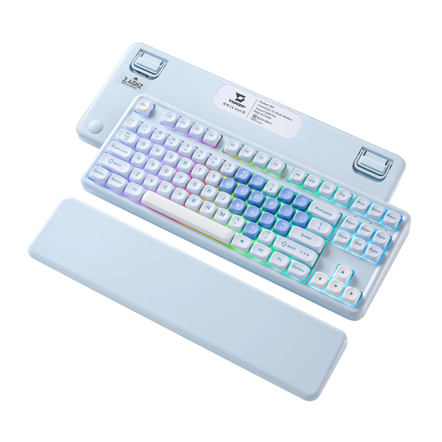 RGB Wireless Mechanical Keyboard with Wrist Rest