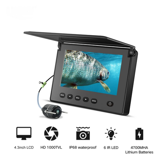 Rechargeable Underwater Inspection Camera 43 Inch Screen 20M Cable