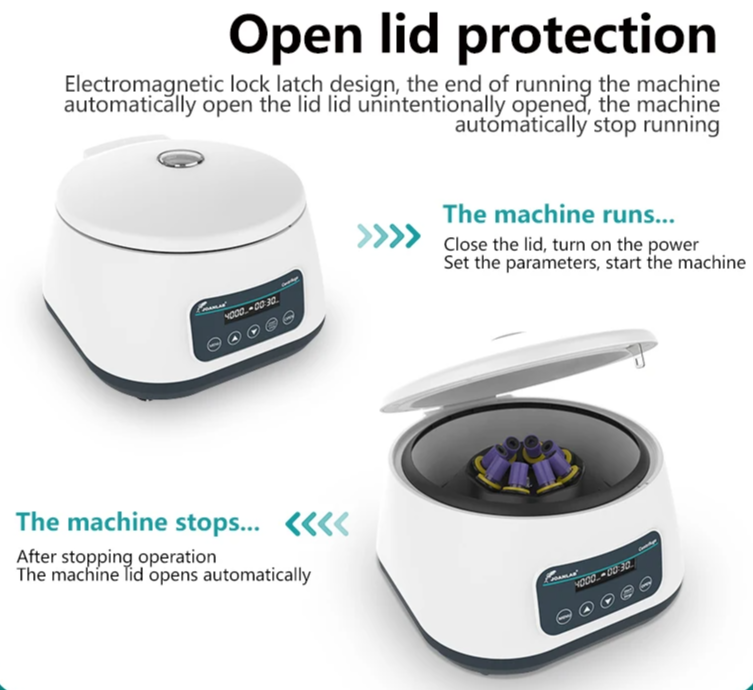 Laboratory PRP Centrifuge Machine 2/5/10/15ml Tubes