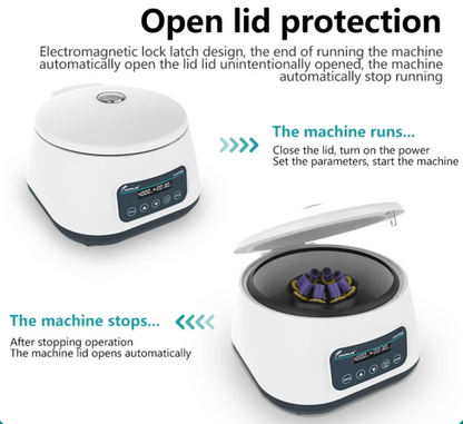 Laboratory PRP Centrifuge Machine 2/5/10/15ml Tubes