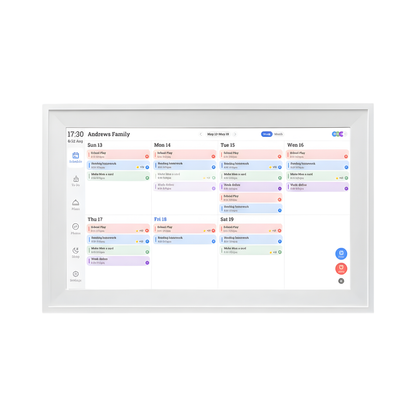 15.6 Inch Smart Home Chore Chart Touch Display White