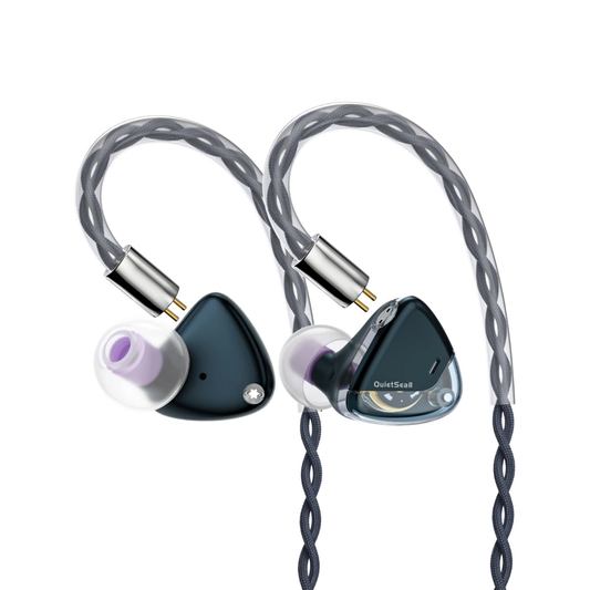 Blue 10mm Dynamic Driver HiFi Earbuds 3.5mm 4.4mm Plugs