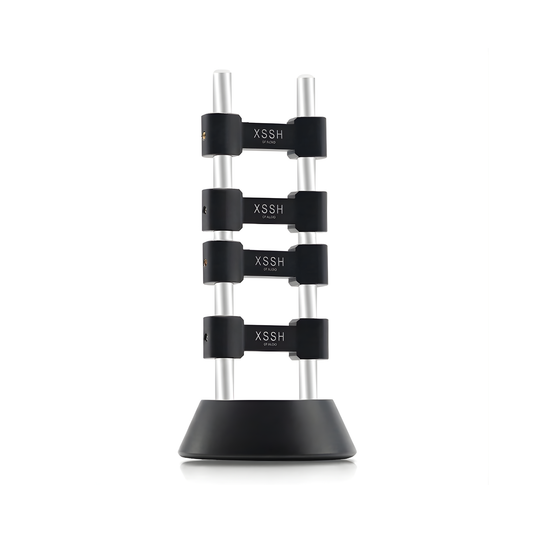 Aluminum Audio Cable Organizer Stand Size 2 Black 2pcs