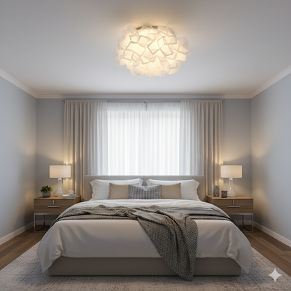 Large 75cm White LED Ceiling Lamp Dimmable