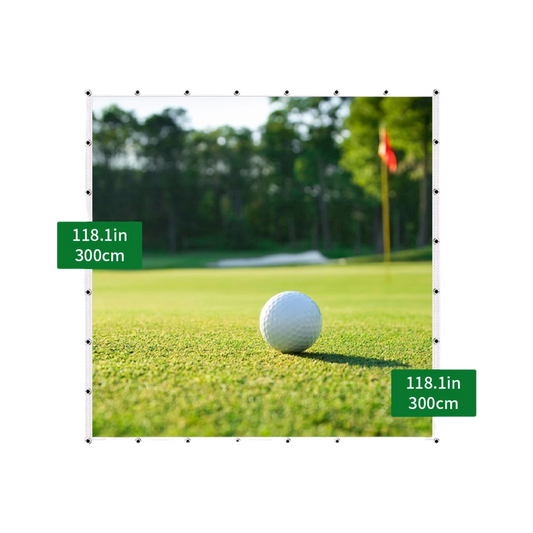 118x118in Golf Simulator Screen Anti-Strike Practice Display