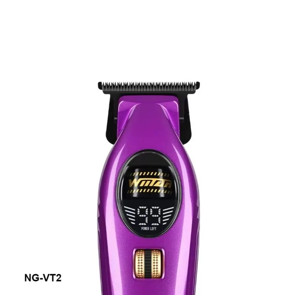 Professional Brushless Hair Clipper 9000RPM Dual Lever Purple