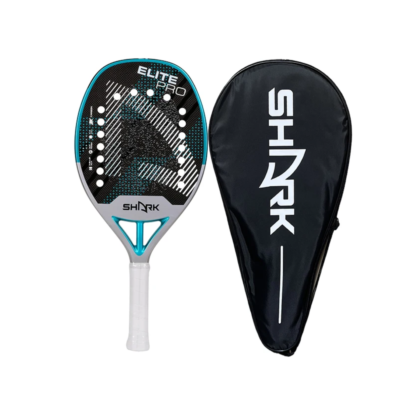 Shark 2025 Blue Beach Tennis Racket 3K Carbon Fiber