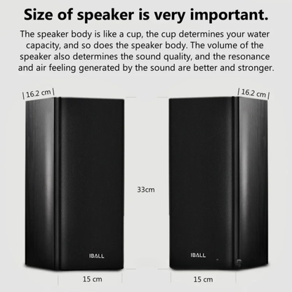 Hi-Fi 60W Wooden Passive Speakers for Home Theater