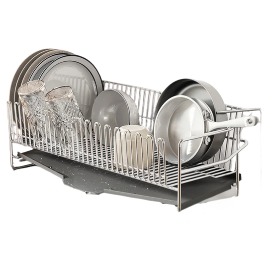 Kitchen Dish Drying Rack with Single Layer Design