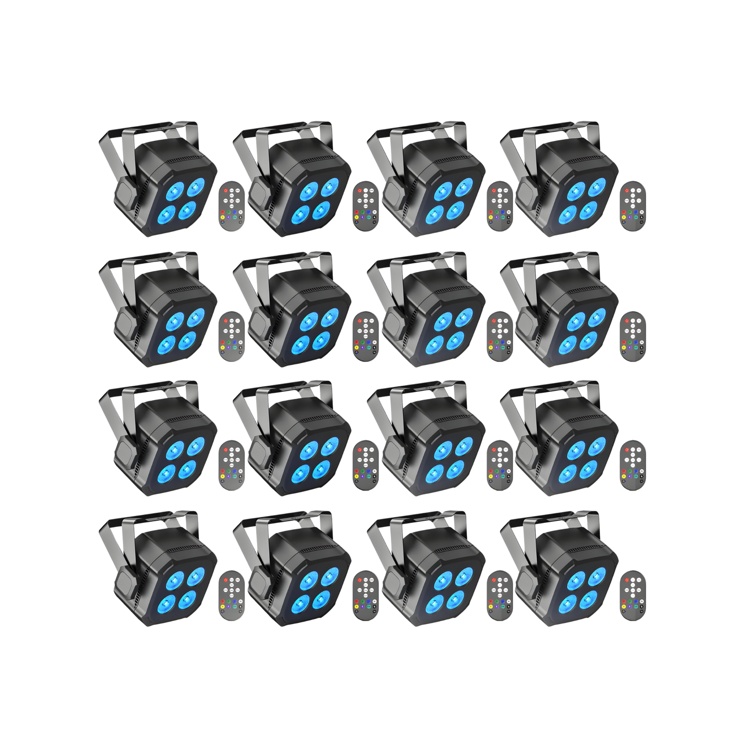16 Piece 30W Par Lights Set for Wedding Parties