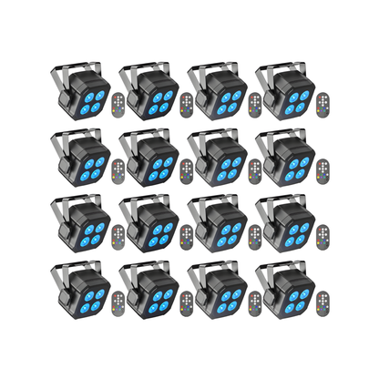16 Piece 30W Par Lights Set for Wedding Parties