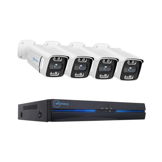8CH 8MP PoE Security Camera System 4 Cameras 1TB