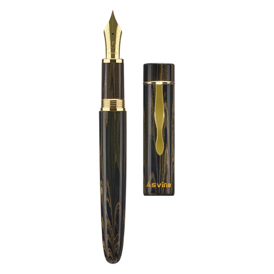 Brown Ebonite Fountain Pen Fine Nib