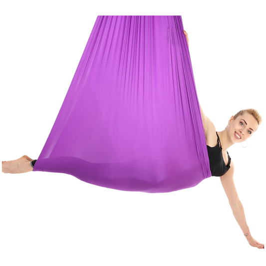 Anti-Gravity Yoga Swing Purple 7×2.8m Fitness Belt