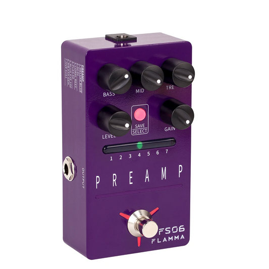FS06 Preamp Pedal with Preset Save and Effects